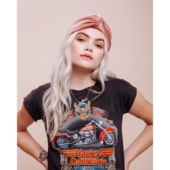 I'm With the Band Turban Headband in Burnt Orange - Picture 1 of 5